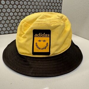 Adidas Hat Cap Adult Bucket Sun Hat Yellow Originals Mood Booster Happiness OSFA